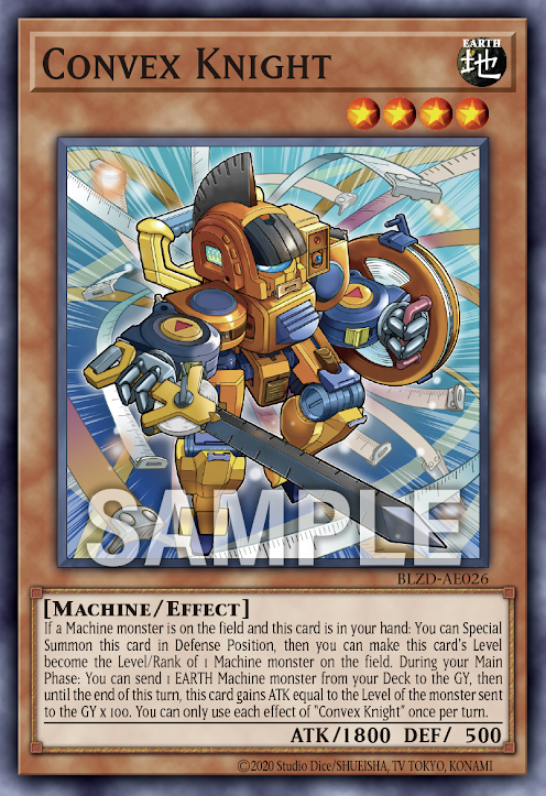 [遊戲王亞英] BLZD-AE026 / 捲尺騎士 / コンベックス・ナイト / Convex Knight / N