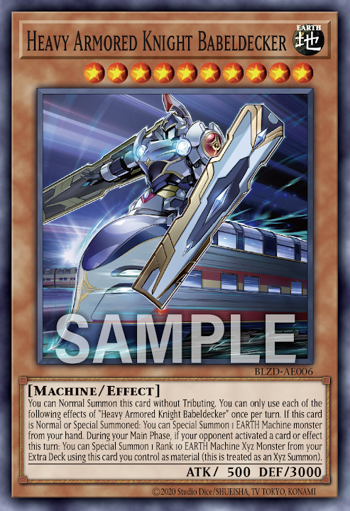 [遊戲王亞英] BLZD-AE006 / 重裝騎士 巴別雙層列車 / 重装騎士バベルデッカー /  Heavy Armored Knight Babeldecker/ N