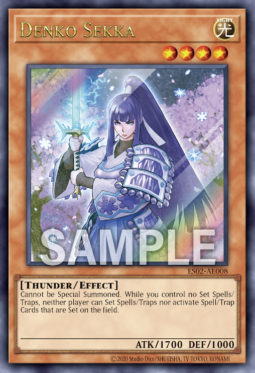 [遊戲王亞英] ES02-AE008 / 電光 雪花 / 電光 雪花 / Denko Sekka / UR