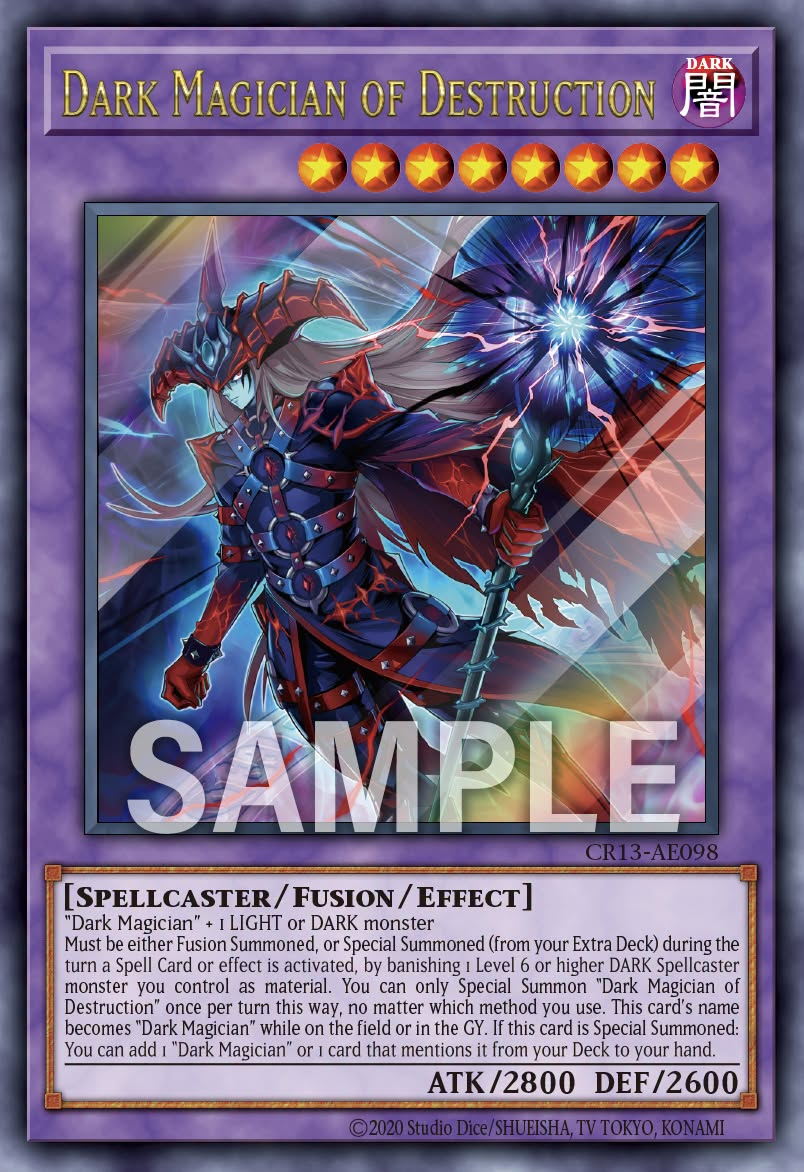 [遊戲王亞英] CR13-AE098 / 毀滅的黑魔術師 / 滅びの黒魔術師 / Dark Magician of Destruction / UR