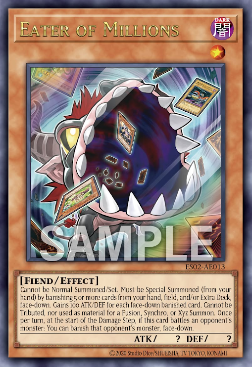 [遊戲王亞英] ES02-AE013 / 百萬喰之暴食獸 / 百萬喰らいのグラットン / Eater of Millions / UR