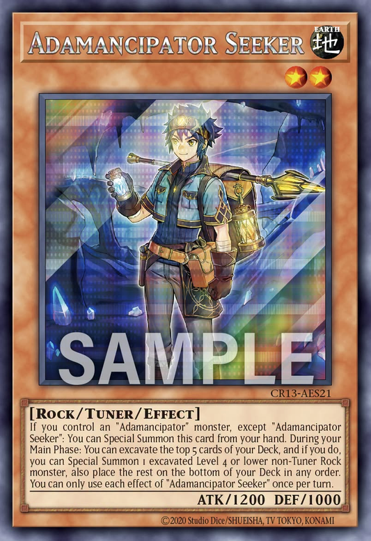 [遊戲王亞英] CR13-AES21 / 魔救的追求者 / 魔救の追求者 / Adamancipator Seeker / SER