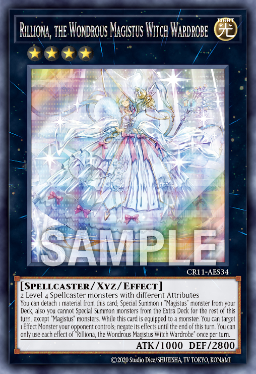 [遊戲王亞英] 結晶的魔女 仙杜瑞拉 / 結晶の魔女サンドリヨン / Rilliona, the Wondrous Magistus Witch Wardrobe