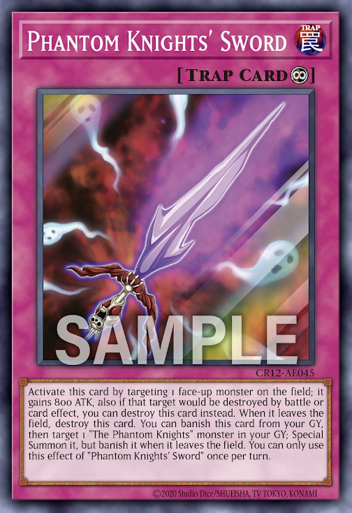 [遊戲王亞英] CR12-AE045 /  幻影劍 / 幻影剣 / Phantom Knights' Sword / SR