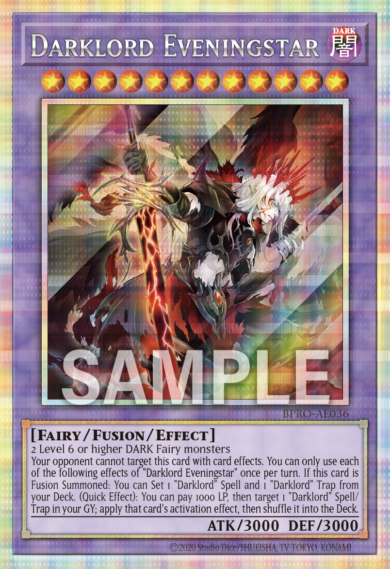 [遊戲王亞英] 黃昏的墮天使 路西法 / 黄昏の堕天使ルシファー / Darklord Eveningstar