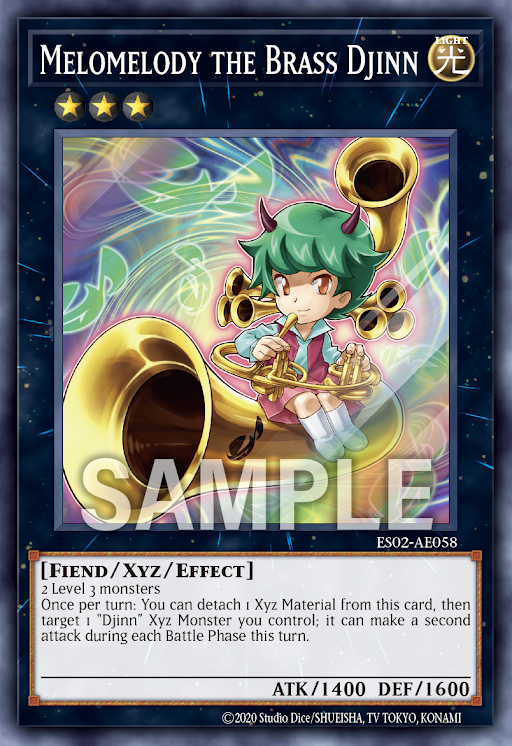 [遊戲王亞英] ES02-AE058 / 管魔人媚媚旋律 / 管魔人メロメロメロディ / Melomelody the Brass Djinn / SR