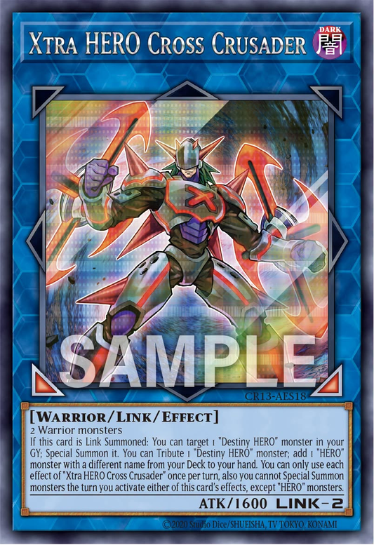 [遊戲王亞英] CR13-AES18 / X-HERO 交錯人 / Ｘ・ＨＥＲＯ クロスガイ / Xtra HERO Cross Crusader / SER