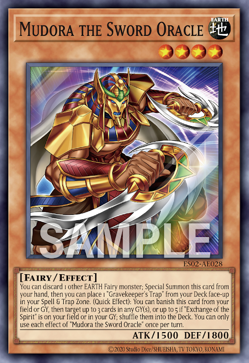 [遊戲王亞英] ES02-AE028 / 劍神官 姆多拉 / 剣神官ムドラ / Mudora the Sword Oracle / SR