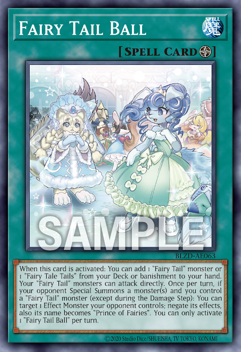 [遊戲王亞英] BLZD-AE063 / 妖精傳姬的舞會 / 妖精伝姫の舞踏会 / Fairy Tail Ball /N