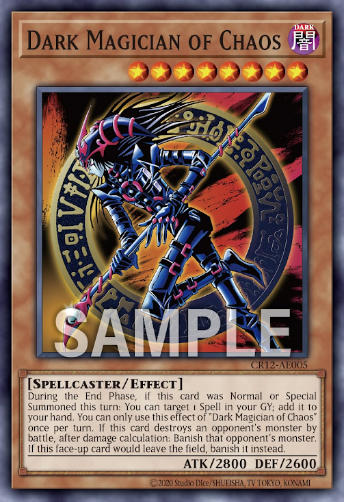 [遊戲王亞英] CR12-AE005 / 混沌黑魔術師 / こんとんのくろまじゅつし / Dark Magician of Chaos / N