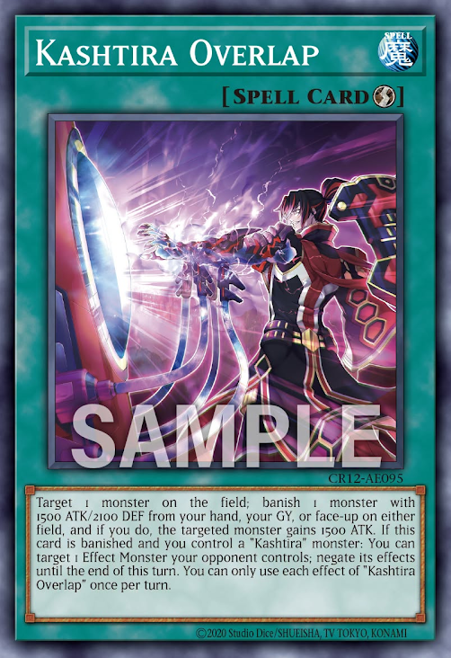 [遊戲王亞英] CR12-AE095 / 六世壞 交疊 / クシャトリラ・オーバーラップ /  Kashtira Overlap / N
