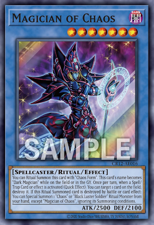 [遊戲王亞英] CR12-AE016 / 混沌之魔術師 / マジシャン・オブ・カオス / Magician of Chaos / SR