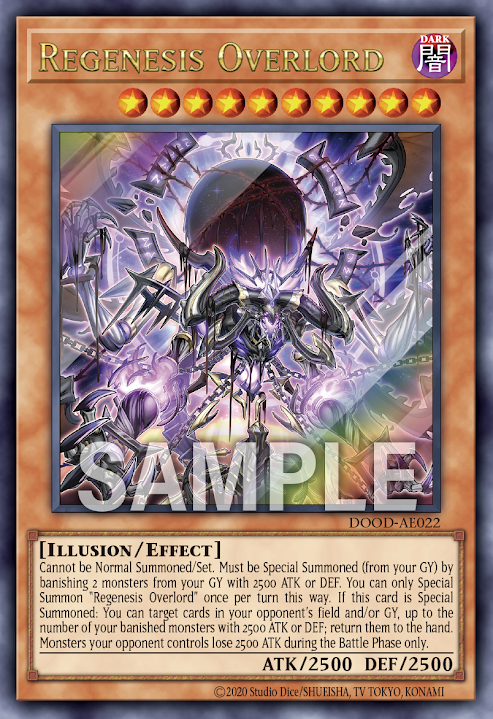 [遊戲王亞英]葬世之神 申命紀/ 葬世の神 デーヴァリーム/Regenesis Overlord