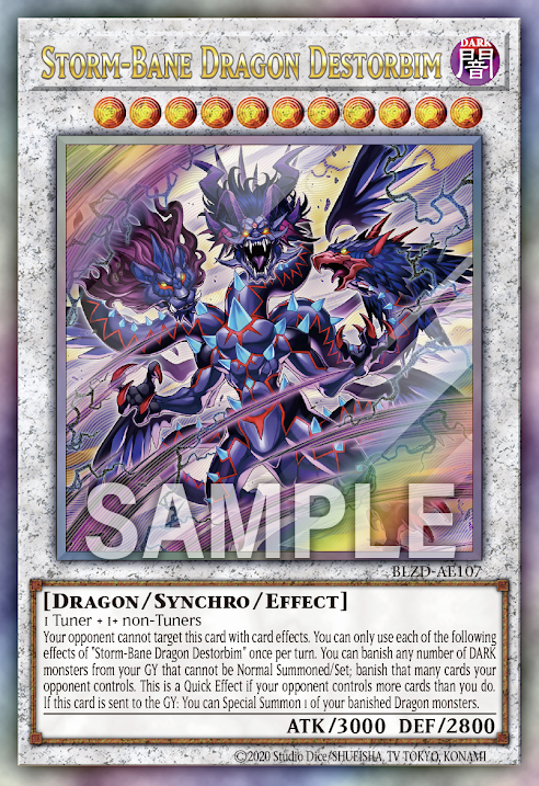 [遊戲王亞英] BLZD-AE107 / 風暴煞星龍 德斯托畢姆 / Storm-Bane Dragon Destorbim / UTR