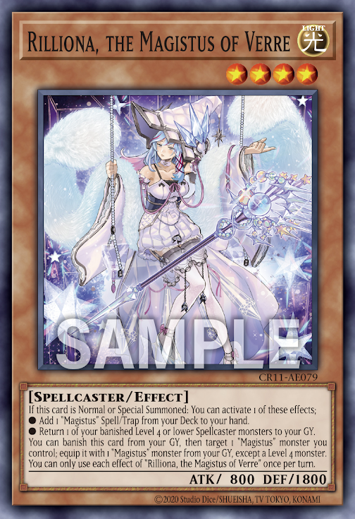 [遊戲王亞英]  結晶的大賢者 仙杜瑞拉 / 結晶の大賢者 サンドリヨン / Rilliona, the Magistus of Verre