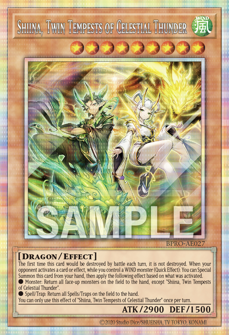 [遊戲王亞英] 天雷的雙風神 希那 / 天雷ノ双風神 シーナ / Sheena the Twin Storm Deities of Divine Thunder