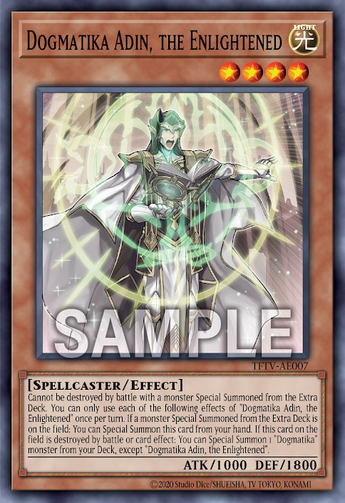 [遊戲王亞英] 教導的天啟 亞丁 / 教導の天啓アディン / Dogmatika Adin, the Enlightened