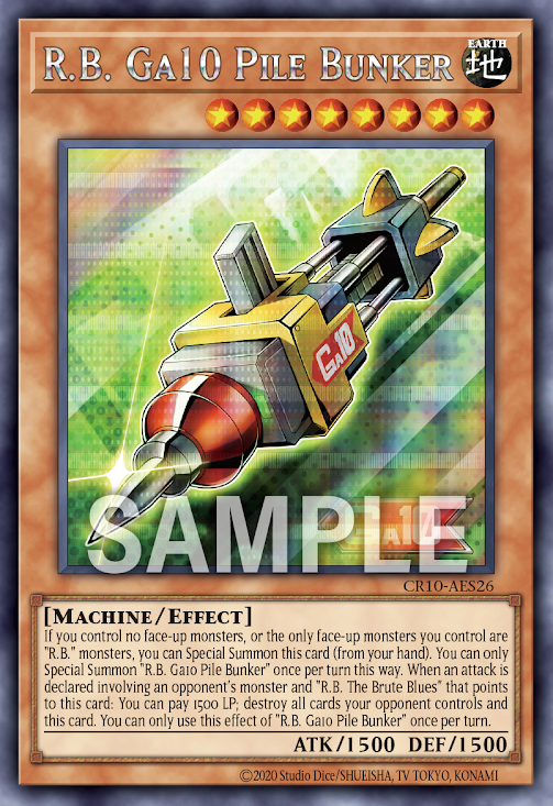 [遊戲王亞英] R.B. Ga10打樁機 / R.B. Ga10 Pile Bunker