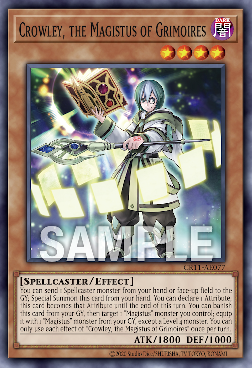 [遊戲王亞英]  法典的大賢者 克勞利 / 法典の大賢者 クロウリー / Crowley, the Magistus of Grimoires