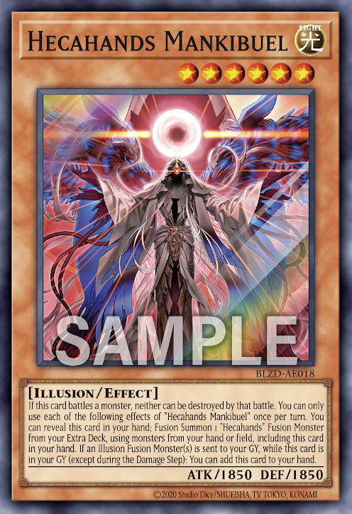 [遊戲王亞英] BLZD-AE018 / 百臂無形手 瑪基布埃魯 / 見えざる手マキブエル / Hecahands Mankibuel / SR