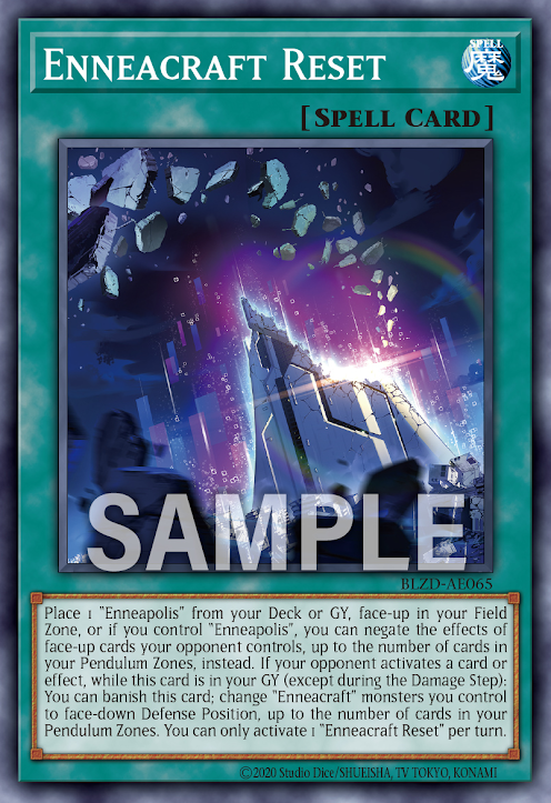 [遊戲王亞英] BLZD-AE065 / 糾罪巧－再巧 / 糾罪巧－再巧 / Enneacraft Reset / N
