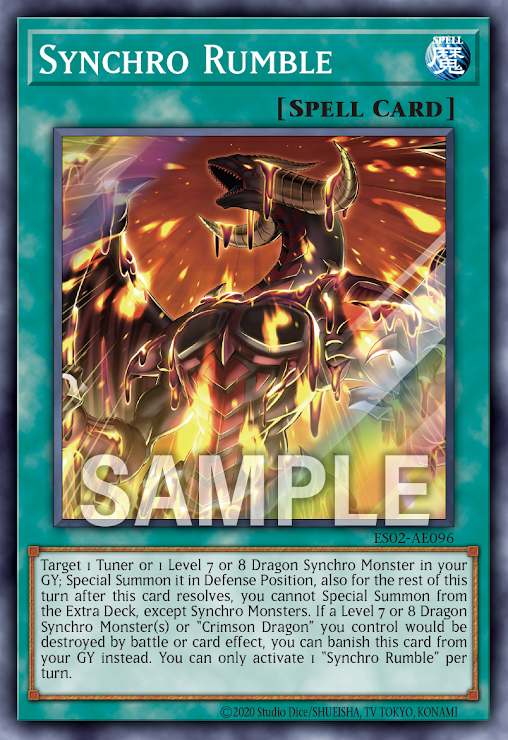 [遊戲王亞英] ES02-AE096 / 同步鳴動 / シンクロ・ランブル / Synchro Rumble / SR