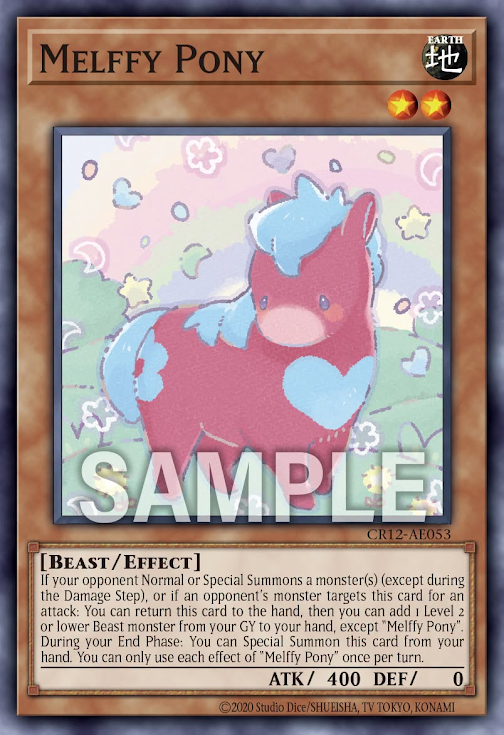 [遊戲王亞英] CR12-AE053 / 童話動物 小馬 / メルフィー·ポニィ / Melffy Pony / N