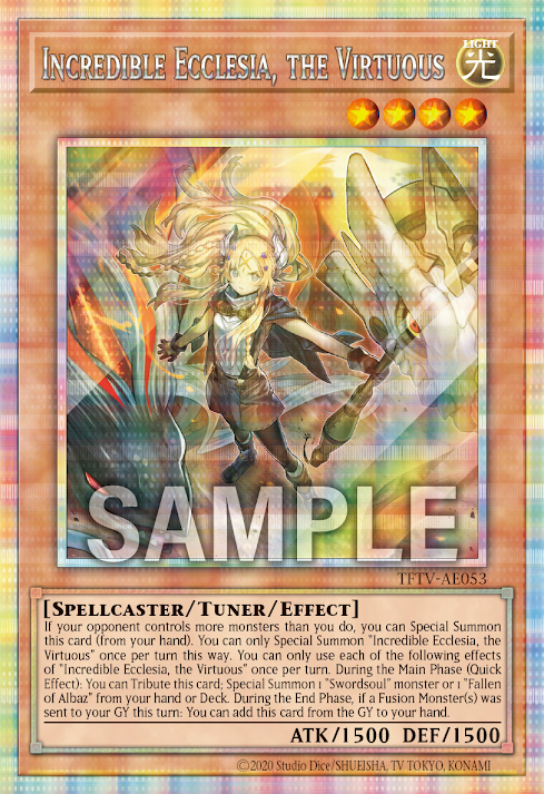 [遊戲王亞英] 白之聖女 艾克莉西亞 / 白の聖女エクレシア / Incredible Ecclesia, the Virtuous