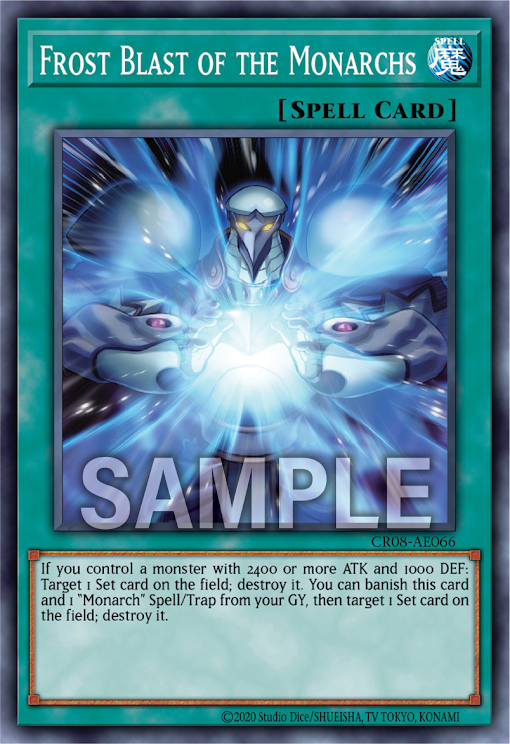 [遊戲王亞英版] 帝王的凍氣/ 帝王の凍気 / Frost Blast of the Monarchs