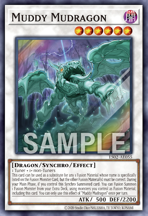 [遊戲王亞英] ES02-AE055 / 泥濘的泥龍王 / ドロドロゴン / Muddy Mudragon / SR