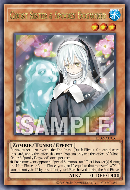 [遊戲王亞英] ES02-AE016 / 儚無木 / 儚無みずき / Ghost Sister & Spooky Dogwood / UR