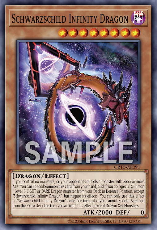 [遊戲王亞英] 無限龍 史瓦西 / 無限竜シュヴァルツシルト / Schwarzschild Infinity Dragon