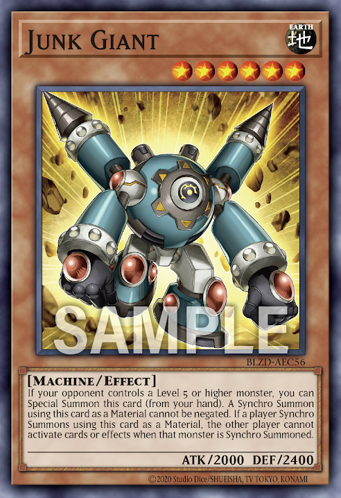 [遊戲王亞英] BLZD-AEC56 / 廢品巨人 / Junk Giant / N