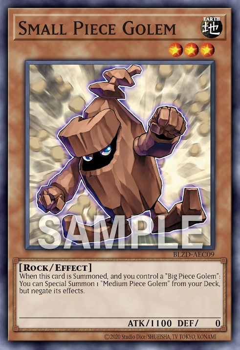 [遊戲王亞英] BLZD-AEC09 / 小塊石魔 / Small Piece Golem / N