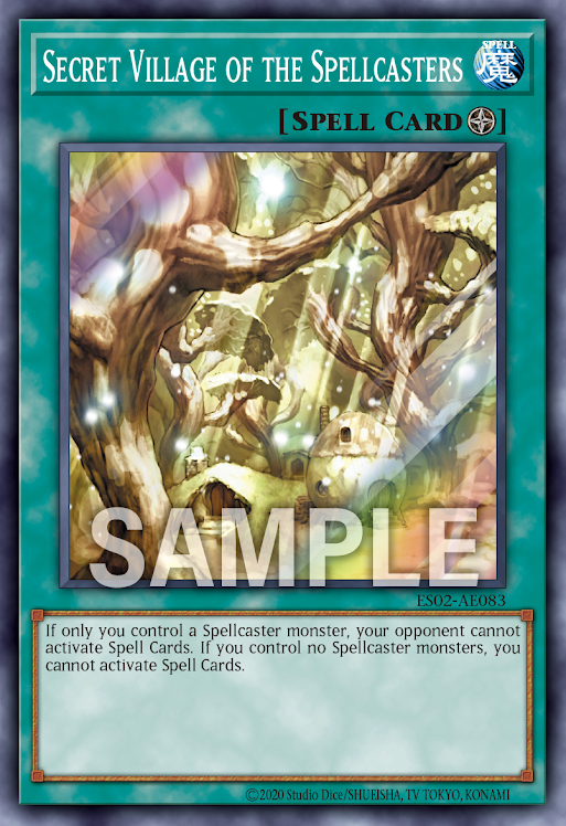 [遊戲王亞英] ES02-AE083 / 魔法族之里 / 魔法族の里 / Secret Village of the Spellcasters / SR