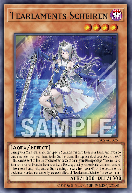 [遊戲王亞英] ES02-AE025 / 壹世壞 雪蓮 / ティアラメンツ・シェイレーン / Tearlaments Shaylen /SR