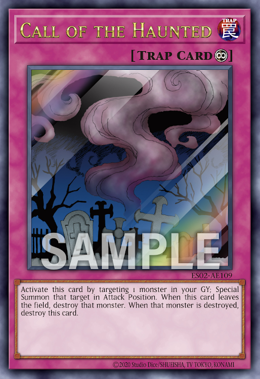 [遊戲王亞英] ES02-AE109 / 活死人的呼聲 / リビングデッドの呼び声 / Call of the Haunted / UR
