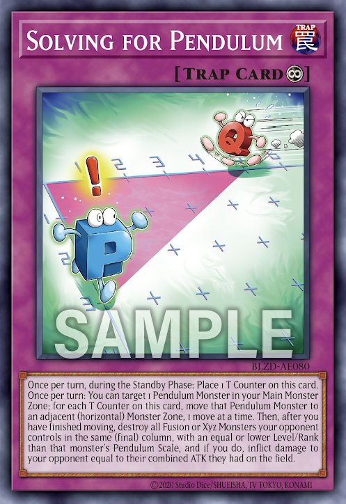 [遊戲王亞英] BLZD-AE080 / 動點P / 動点するP / Solving for Pendulum / N