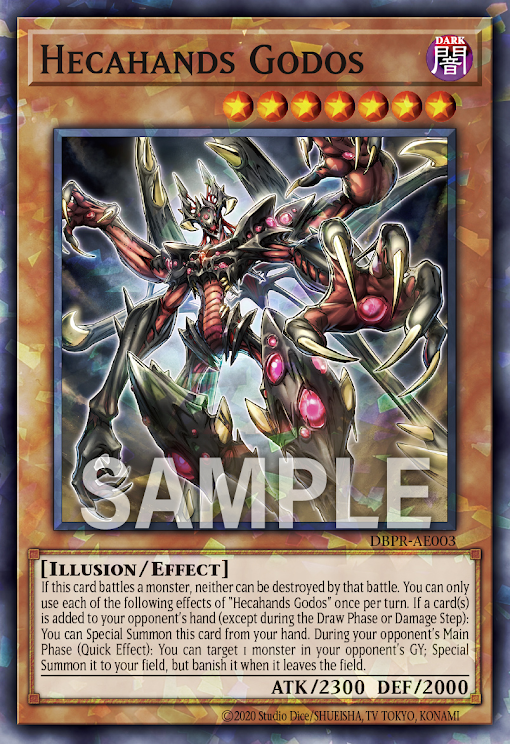 [遊戲王亞英] 百臂無形手 格多斯 / 見えざる手ゴッドス / Hecahands Godos