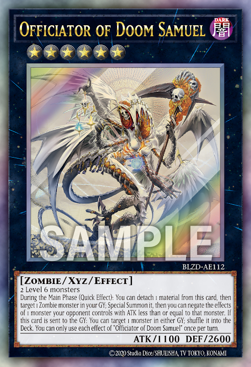 [遊戲王亞英] BLZD-AE112 / 末日司祭 預言者 / Officiator of Doom Samuel / UTR