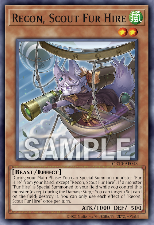 [遊戲王亞英] 空牙團的飛哨 理空 / 空牙団の飛哨 リコン / Recon, Scout Fur Hire