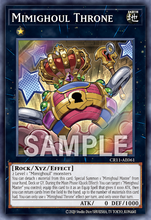 [遊戲王亞英] 寶箱食屍鬼 王座 / ミミグル・スローン / Mimighoul Throne
