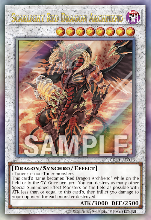 [遊戲王亞英] 紅惡魔龍 右痕 / レッド・デーモンズ・ドラゴン・スカーライト / Scarlight Red Dragon Archfiend (副本)