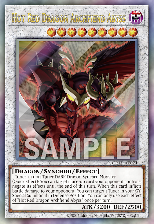 [遊戲王亞英] 琰魔龍紅惡魔深淵 / 琰魔竜 レッド·デーモン·アビス / Hot Red Dragon Archfiend Abyss