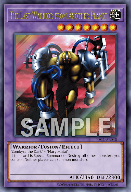 [遊戲王亞英] ES02-AE040 / 異星的最終戰士 / 異星の最終戦士 / The Last Warrior from Another Planet / UR