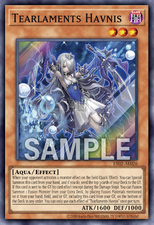 [遊戲王亞英] ES02-AE026 / 壹世壞 哈弗妮絲 / ティアラメンツ・ハゥフニス / Tearlaments Havnis / SR