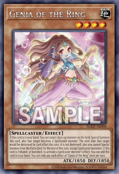 [遊戲王亞英] BLZD-AE098 / 指環精靈 珍妮亞 / Genia of the Ring / R