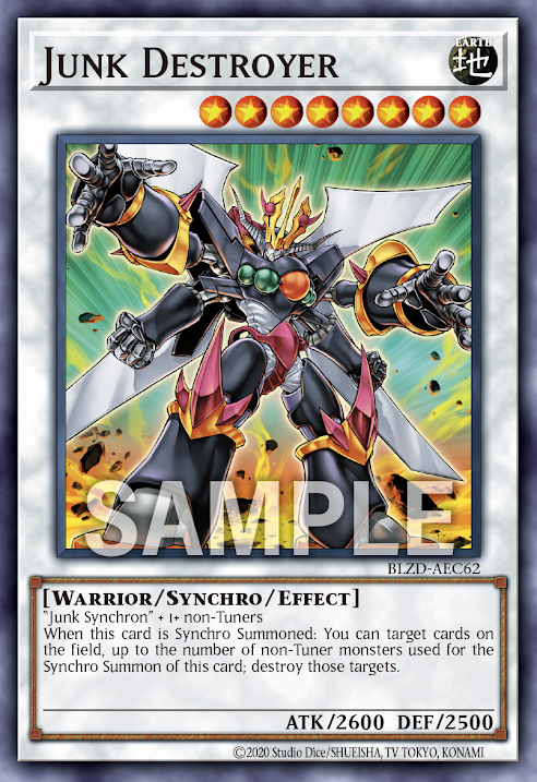 [遊戲王亞英] BLZD-AEC62 / 廢品破壞王 / Junk Destroyer / N