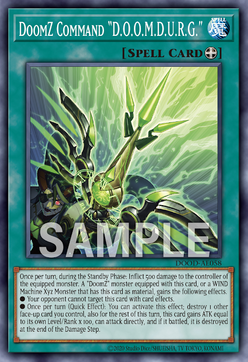 [遊戲王亞英] 終刻起動 「D.O.O.M.D.U.R.G.」 / 終刻起動『Ｄ.Ｏ.Ｏ.Ｍ.Ｄ.Ｕ.Ｒ.Ｇ.』 / Doom-Z Command "D.O.O.M.D.U.R.G."