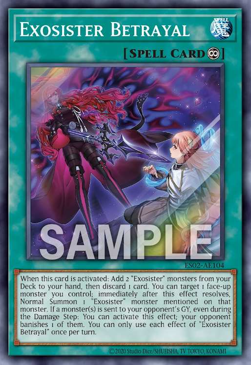 [遊戲王亞英] ES02-AE104 / 驅魔修女 聖母悼歌 / エクソシスター・バト・マーテル / Exosister Betrayal / SR